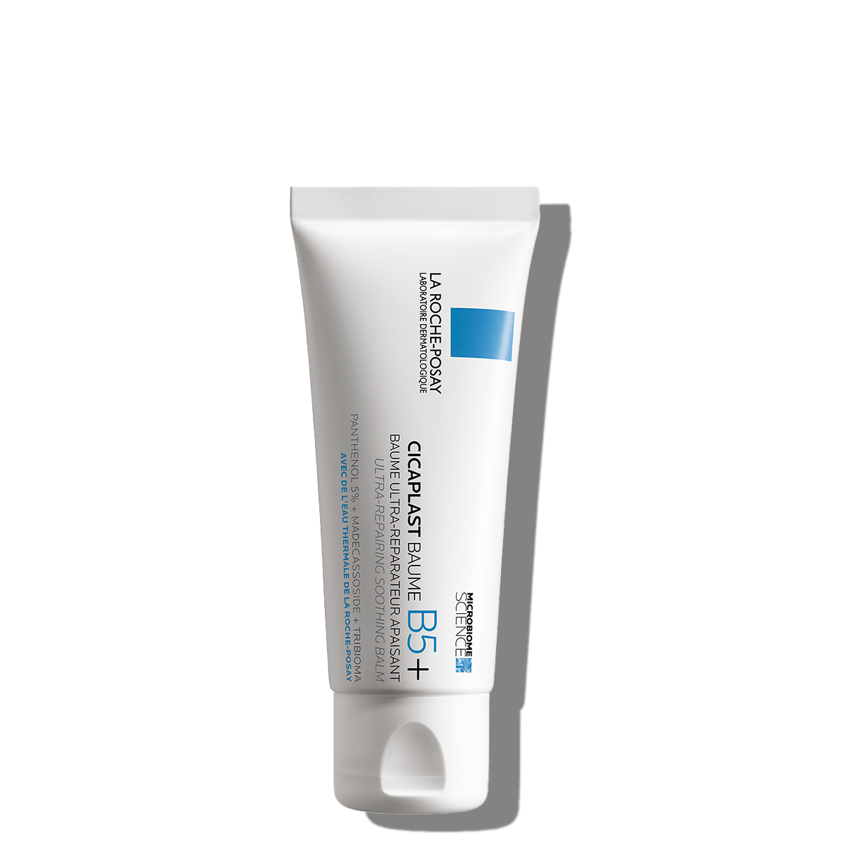 jar of La Roche-Posay Cicaplast Baume B5, with the product name and information.