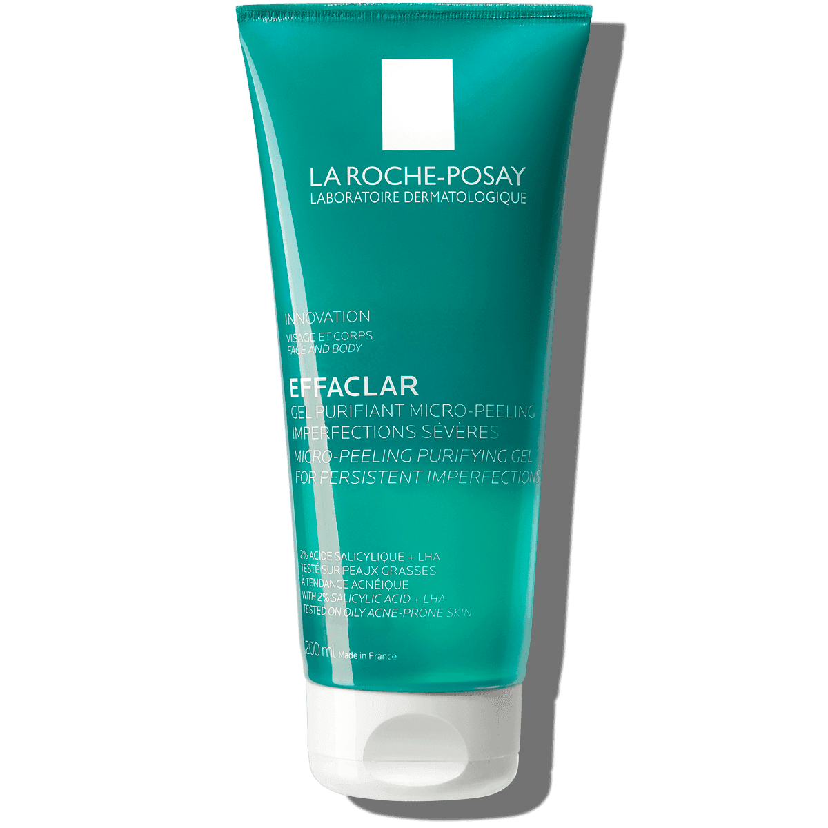 la roche posay effaclar micropeeling purifying gel cleanser acne face wash and body wash
