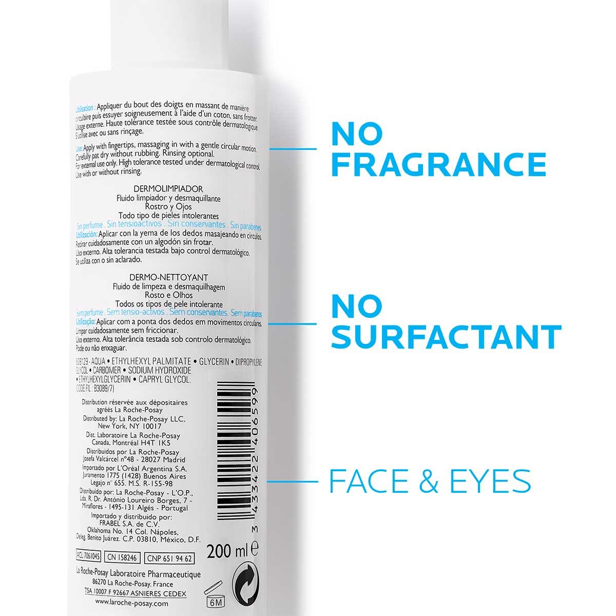 la roche posay dermo cleanser ingredients
