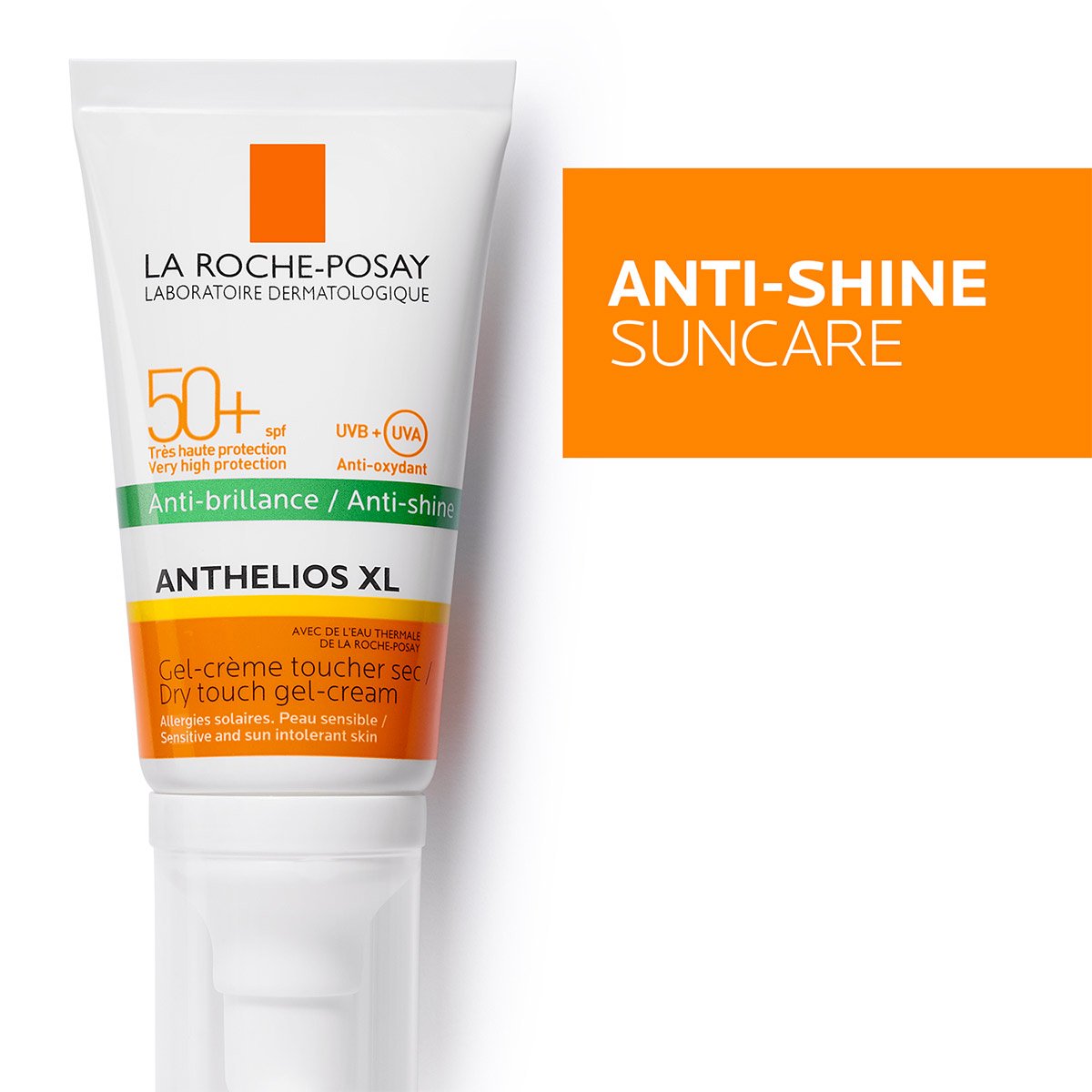 La Roche-Posay Anthelios XL Dry Touch Gel Cream SPF50+ 50ml, showing the front of the packaging